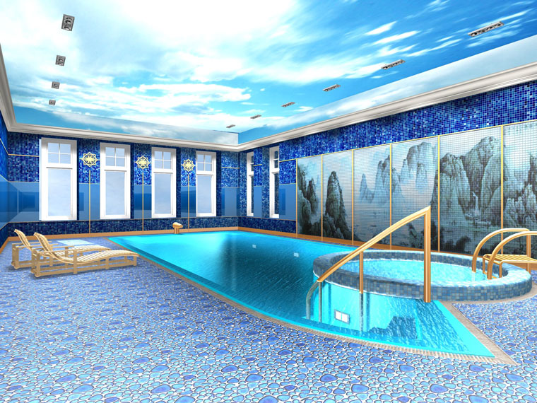 теплые стены в бассейне