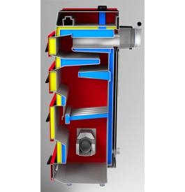 Габаритные размеры твердотопливного котла SD DUO - 17 METAL-FACH