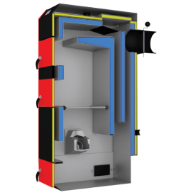 Габаритные размеры твердотопливного котла SEG BIO - 75 METAL-FACH