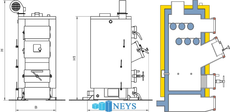 Неус-Вихлач габаритные размеры