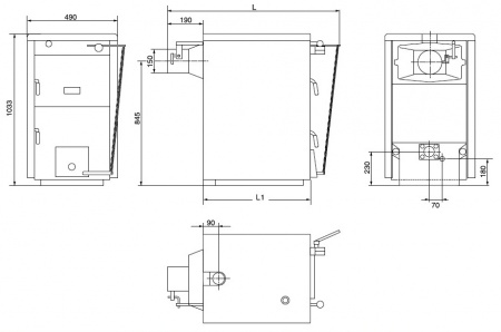 Габаритные размеры Solid 3000 Н-2 Bosch