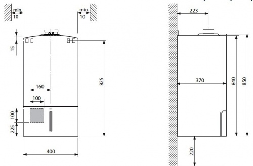 Габаритные размеры GAZ 7000 W Bosch