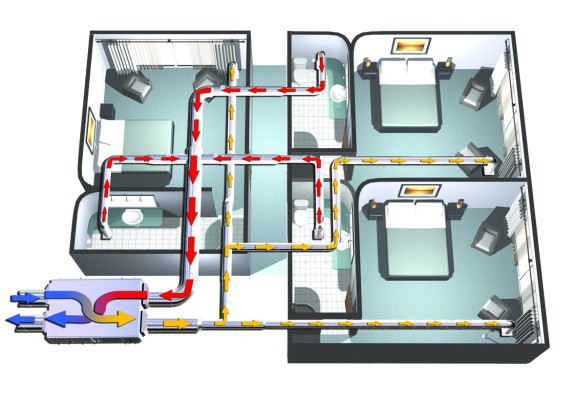 Приточно-вытяжная установка Вентс (Vents) ВУТ 200 Г (120/60)