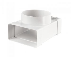 тройник для плоских и круглых каналов пластивент