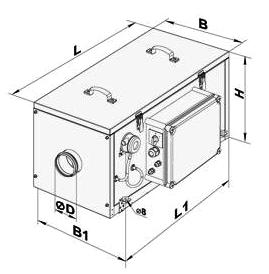 Припливна установка Вентс (Vents) ВПА 200-5,1-3