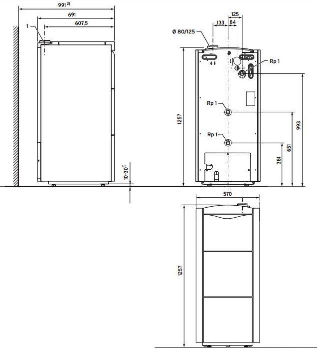 Габаритные размеры 