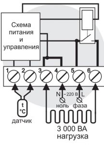 терморегулятор terneo pro схема