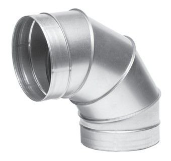 Отвод из оцинкованной стали 315 мм 90 гр 