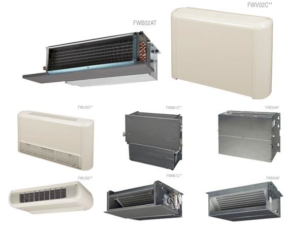 Фанкойлы производства DAIKIN общий вид