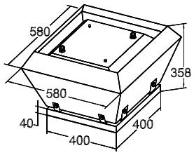 Крышные вентиляторы Korf KW 40