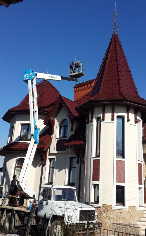 системы молниезащиты LEO LIGHTMAN пример монтажа