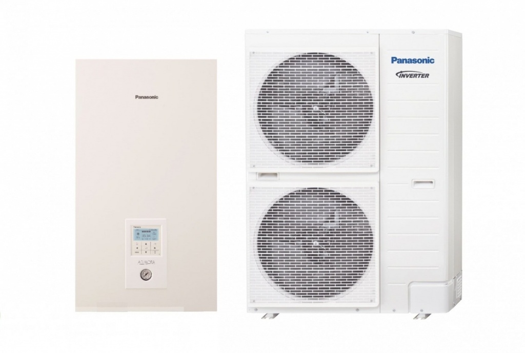 Тепловой насос Panasonic Aquarea T-CAP Bi-Bloc SQC KIT-WQC16H9E8* фронтальный вид