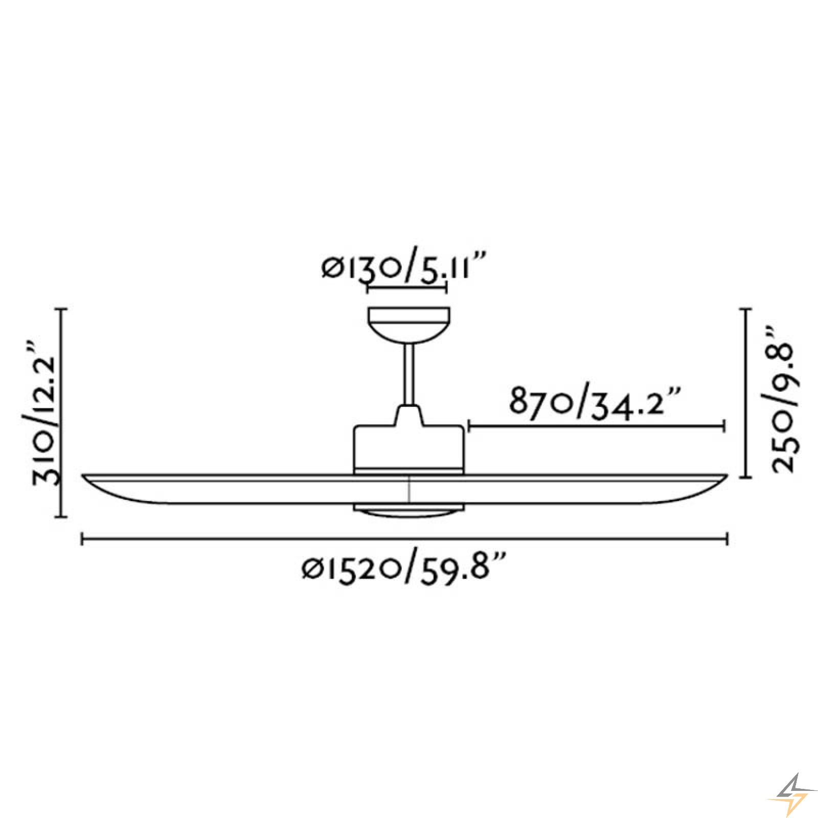Вентилятор с LED-светильником TONIC FARO 33552 размер.jpg