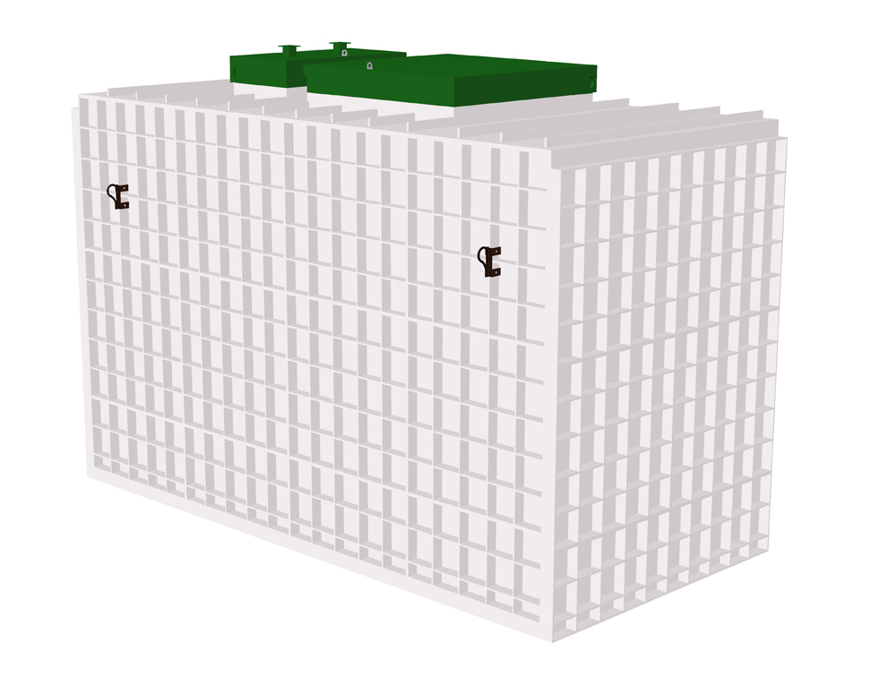 Станция биоочистки ТОПАС – 75 фронтальный вид