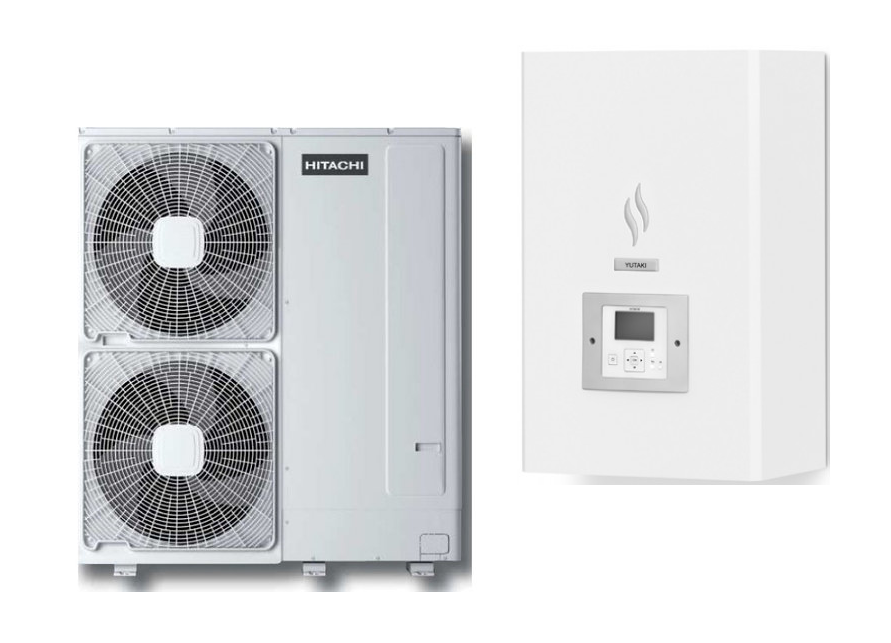 Тепловой насос HITACHI Yutaki S RWM-8.0 НЕ фронтальный вид