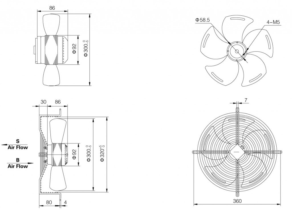 Осевой вентилятор WEIGUANG YWF 4Е 300-S-В схема.jpg