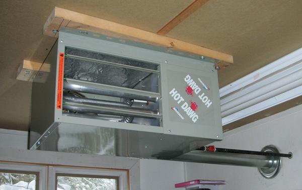 Электрический калорифер пример монтажа