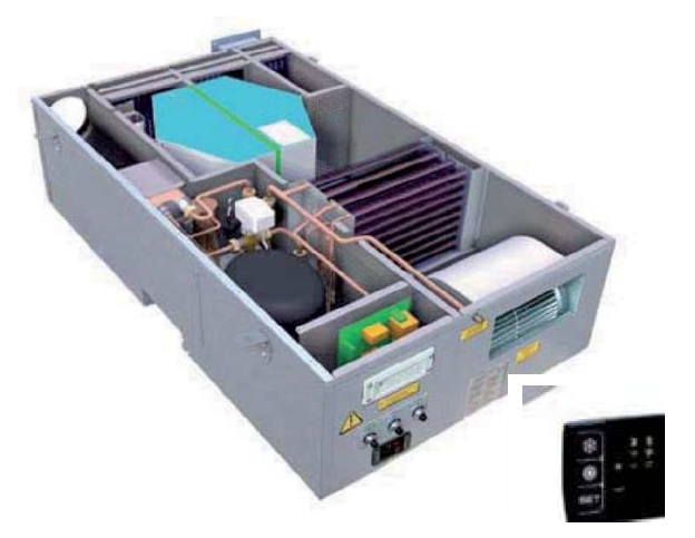 Осушитель для систем радиационного охлаждения MYCOND MFHE2,5: вид изнутри