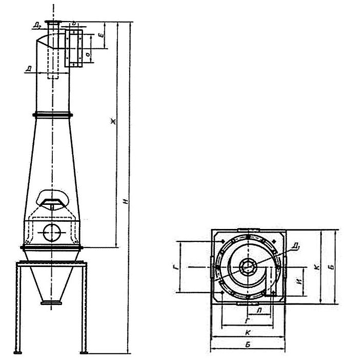 ЦМ с бункером на опоре