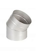 Отвод из оцинкованной стали 450 мм 30 гр