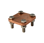 Зажим крестовый CROSS для полосы, медь