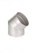 Колено из нержавейки 45 гр  0,5 мм 230ø