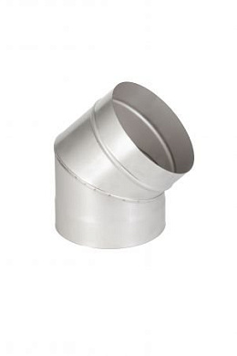 Колено из нержавейки 45 гр  0,5 мм 130ø